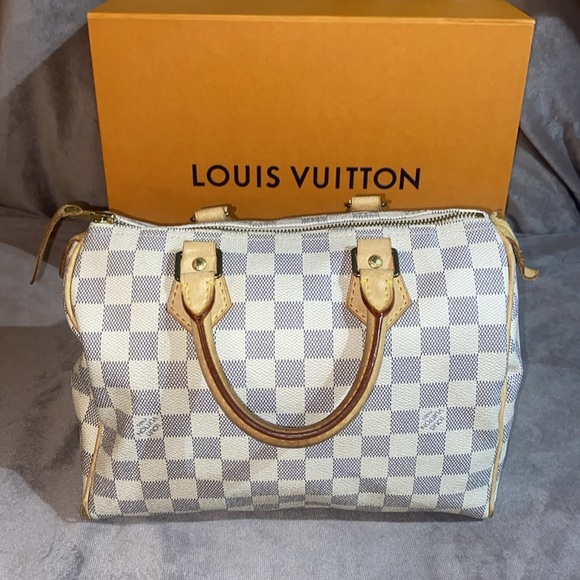 Louis Vuitton Speedy 25 Damier Azur Satchel - Picture 2 of 16
